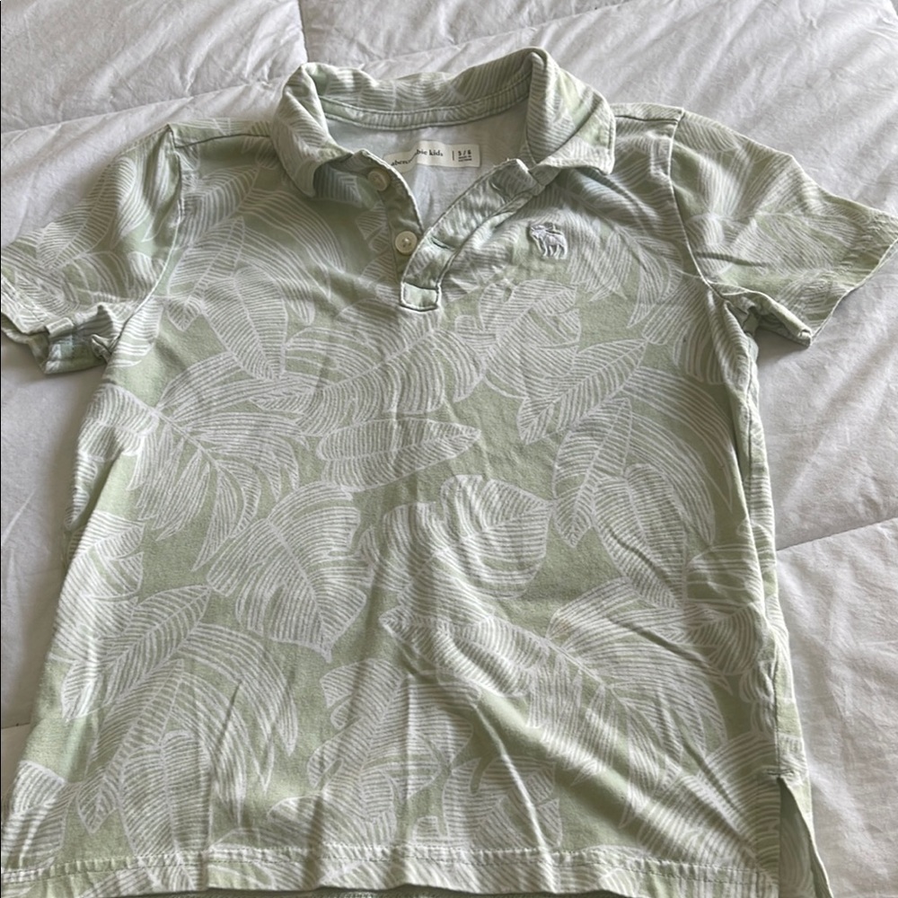Abercrombie Kids Green Polo Shirt Classic Short-Sleeve